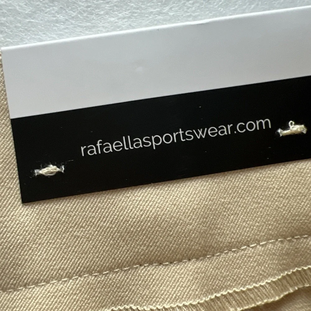 Rafaella Women Dress Pants Size 4 The Wide Leg High Rise RSBSE068 Irish Cream F3
